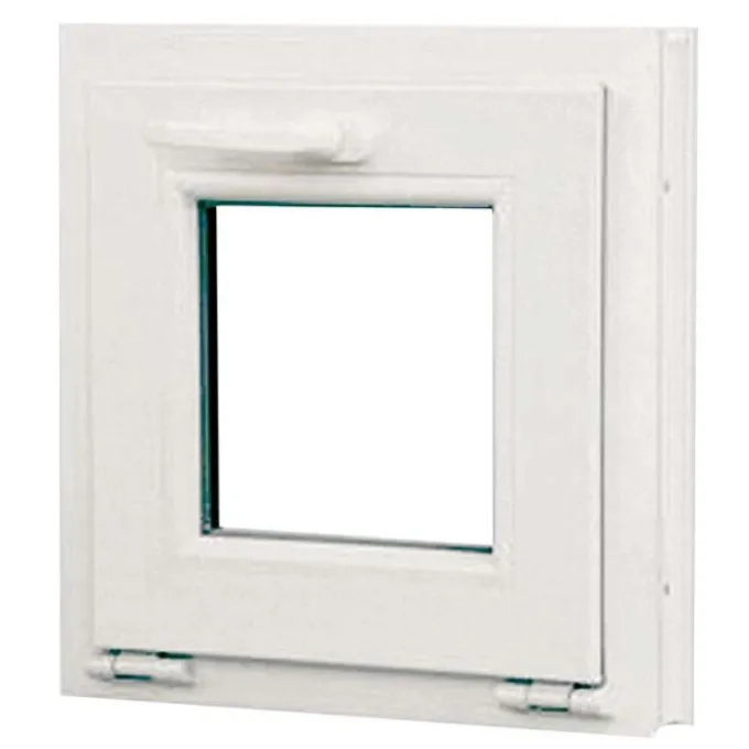 Finestra in pvc, 1 anta vasistas 60xh.60 cm, telaio 70 mm 6 camere armatura in acciaio, vetro 28 mm, colore bianco