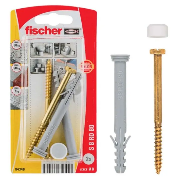 Fischer Fissaggio x wc-bidet s 8 rd 80 cr k
