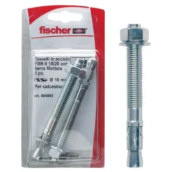 Fischer Tasselli passanti acciaio fbn 10/15k 2pz