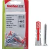 Fischer Tassello duopower 10 s k con vite, confezione 4 pezzi