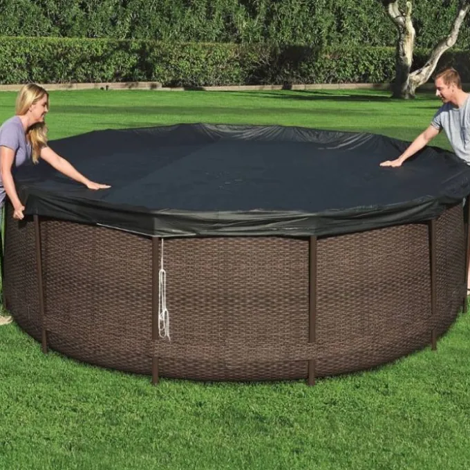 Gardenia Copertura 58037 steel pro frame rotonda per piscina fuori terra da 366 cm