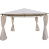 Gardenia Gazebo micene 3,6x3,6xh.1,95 mt, colore ecru'