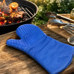 Gardenia Guanto in silicone e cotone per barbecue