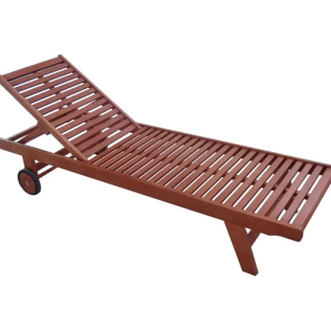 Gardenia Lettino in legno amalfi, schienale regolabile, 197x67xh.85 cm