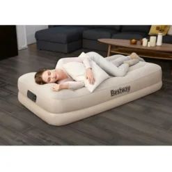 Gardenia Materasso singolo gonfiabile airbed tritech 191x97x42 cm, beige