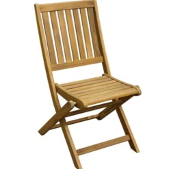 Gardenia Sedia pieghevole, in acacia fsc effetto teak, 43,5x60xh.89,5 cm