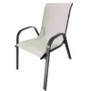 Gardenia Sedia poltrona creta, con braccioli, 54x68xh.93 cm