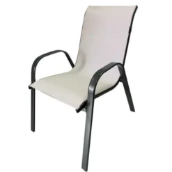 Gardenia Sedia poltrona creta, con braccioli, 54x68xh.93 cm