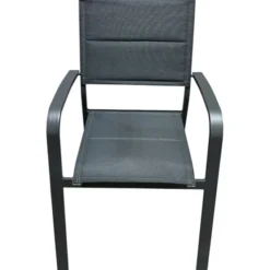 Gardenia Sedia Zara alluminio antracite 56x63,5x88 cm