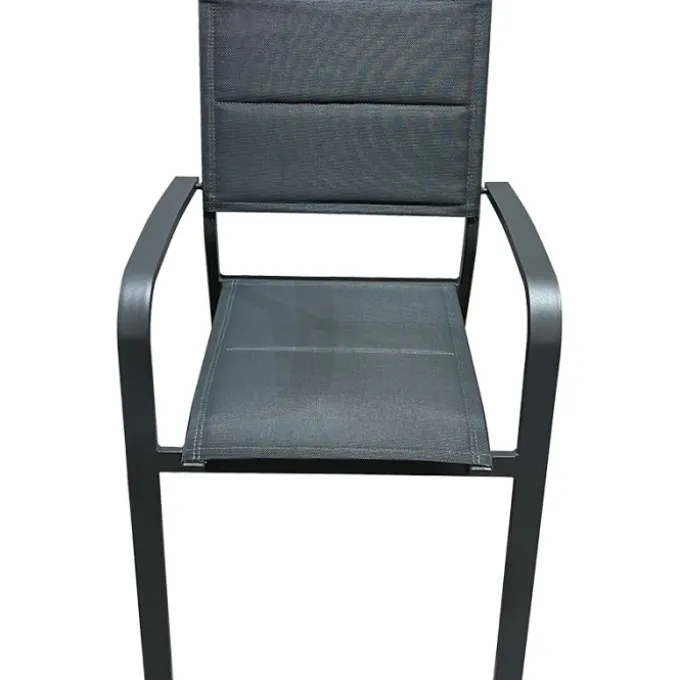 Gardenia Sedia Zara alluminio antracite 56x63,5x88 cm