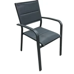 Gardenia Sedia Zara alluminio antracite 56x63,5x88 cm