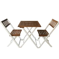 Gardenia Set bistrot boston, tavolo 60x60xh.74 cm, 2 sedie 44x51xh.83 cm
