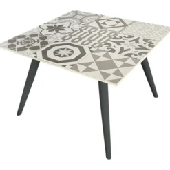 Gardenia Set da caffe' bohemian, in acciaio e textilene, composto da: divano, 2 poltrone, tavolino, grigio