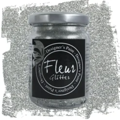 Glitter 90 gr silver fleur