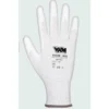 Guanti snow-mix palmo in poliestere bianco tg.L