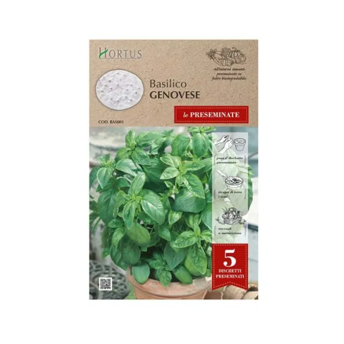 Hortus Semi basilico genovese nastro preseminate
