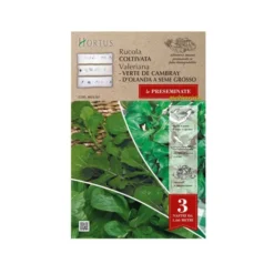 Hortus Semi valeriana e rucola, multivarietà preseminate