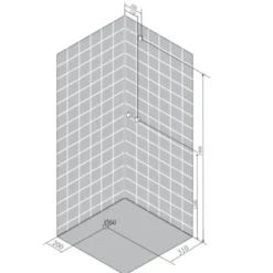 Idrak Cabina doccia idromassaggio modello manu, 90x70xh.215 cm