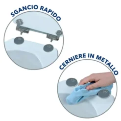 Idrak Coprisedile wc universale in duroplast sgancio rapido