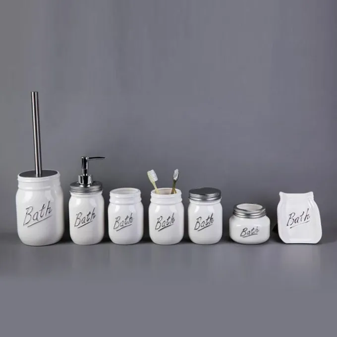 Idrak Porta spazzolino bath bianco