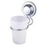 Idrak Portaspazzolino cm.11x7.5x16.2da muro in metallo a