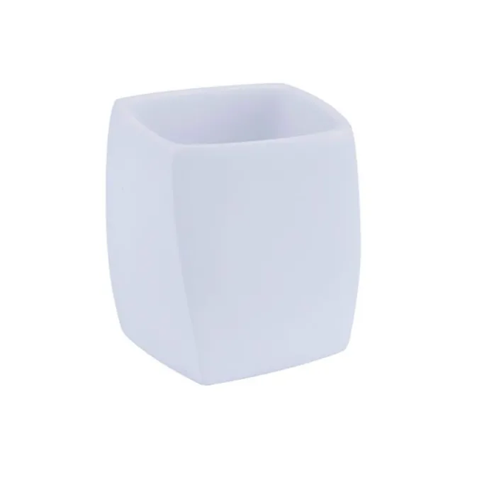 Idrak Portaspazzolino 10x6,3x11,5cm square poliresina