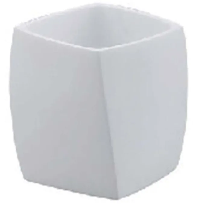 Idrak Portaspazzolino 10x6,3x11,5cm square poliresina
