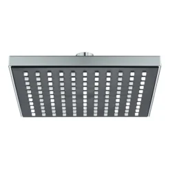 Idrak Soffione doccia quadro 1 getto 20x20cm cromo