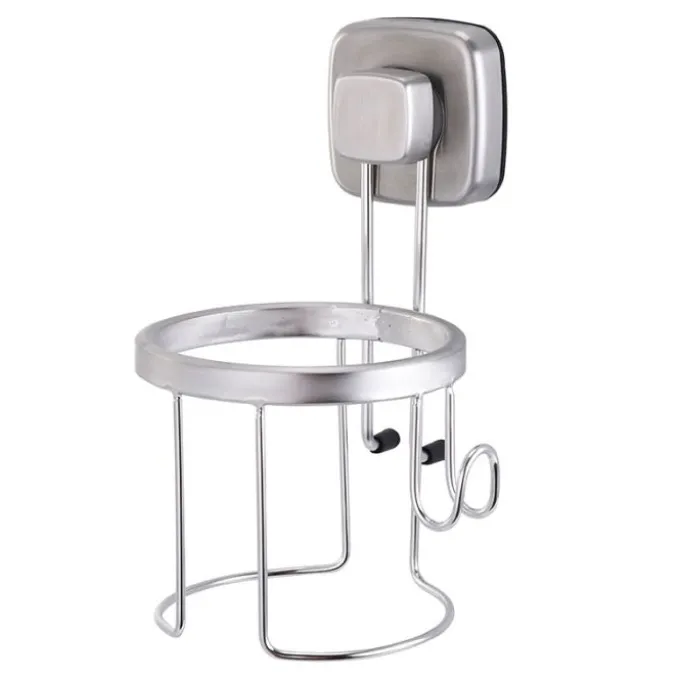 Idrak Supporto asciugacapelli 12,2x12,5x17cm acciaio