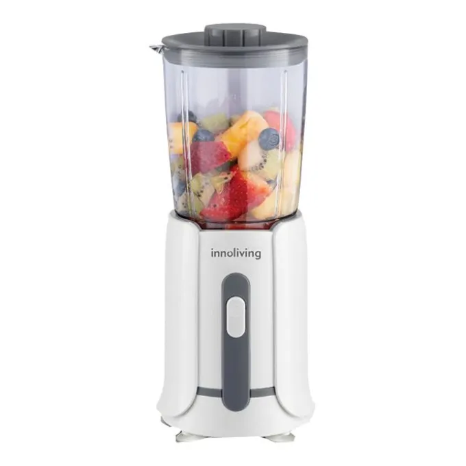 Innoliving Frullatore 300w, 0,5l, 4 lame in acciaio, bicchiere graduato in plastica, piedini antiscivolo