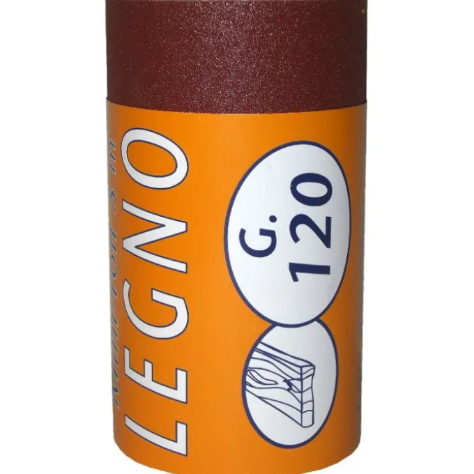 Iq2 tools Carta abrasiva, minirotolo 2,5 mt, grana 120