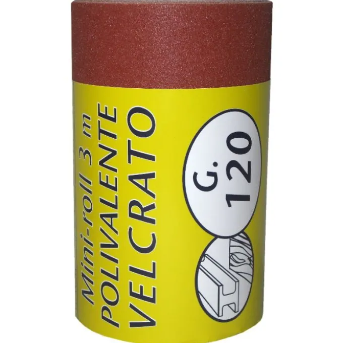 Iq2 tools Carta abrasiva, minirotolo 2 mt, grana 120