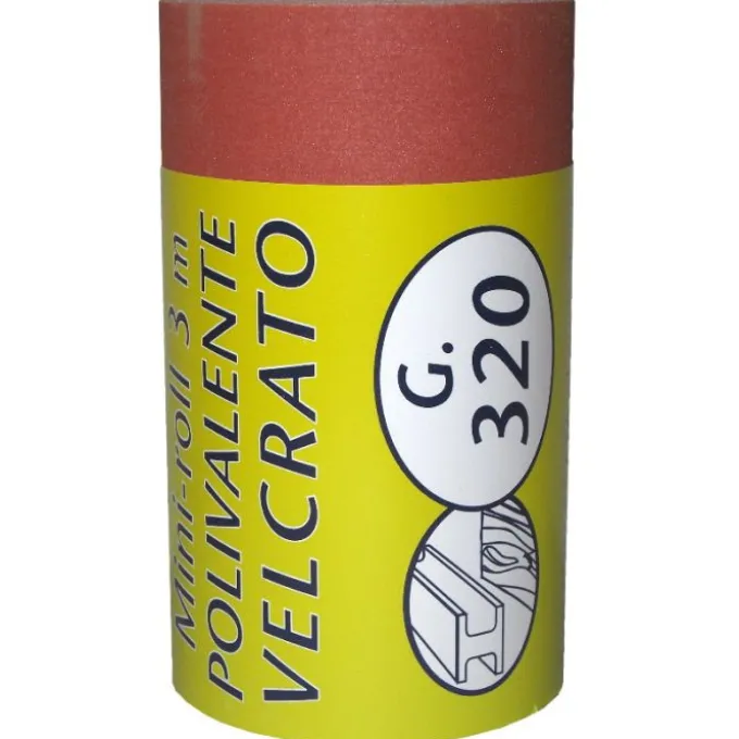 Iq2 tools Carta abrasiva, minirotolo 2 mt, grana 320