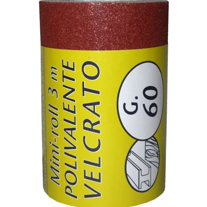 Iq2 tools Carta abrasiva, minirotolo 2 mt, grana 60