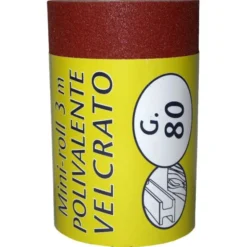 Iq2 tools Carta abrasiva, minirotolo 2 mt, grana 80
