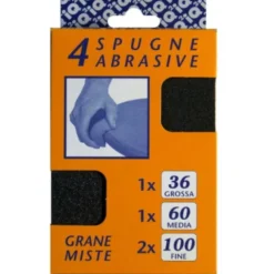 Iq2 tools Spugne abrasive, set grana mista
