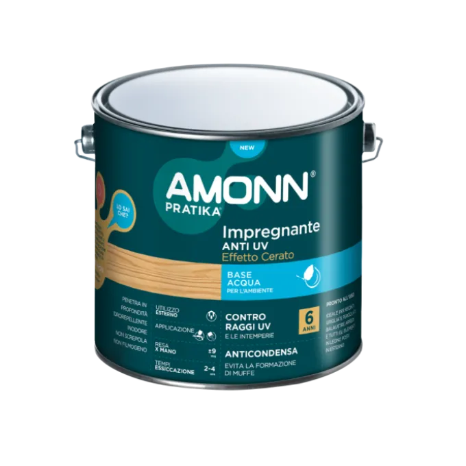 J.f.amonn Impregnante all'acqua cerato castagno 2,5 lt 6a