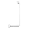 K design Corrimano in acciaio laccato a 90° sinistro bianco