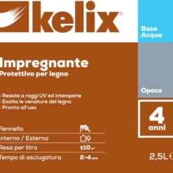 Kelix Impregnante Kelix ad acqua 4 anni quercia 2,5L