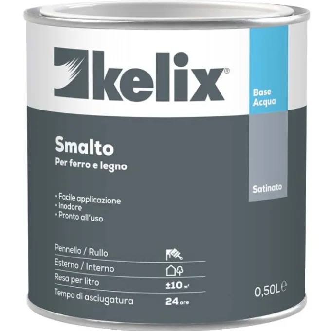 Kelix Smalto acqua kelix satinato 0,5 lt bianco freddo