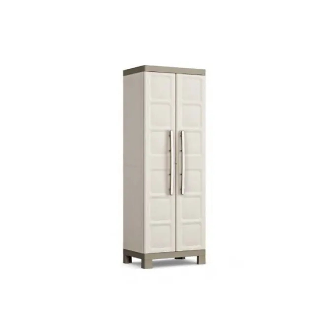 Keter Armadio alto in resina serie excellence, 2 ante + 4 ripiani, cm 65x45xh.182