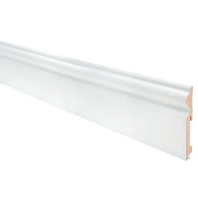 Kimono Battiscopa ducale mdf 15x115x2400mm colore bianco