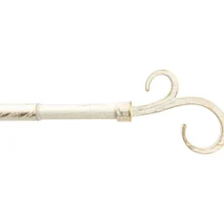 Kit bastone per tenda, in ferro, Ø 19/16 estensibile 120/210 cm, colore avorio