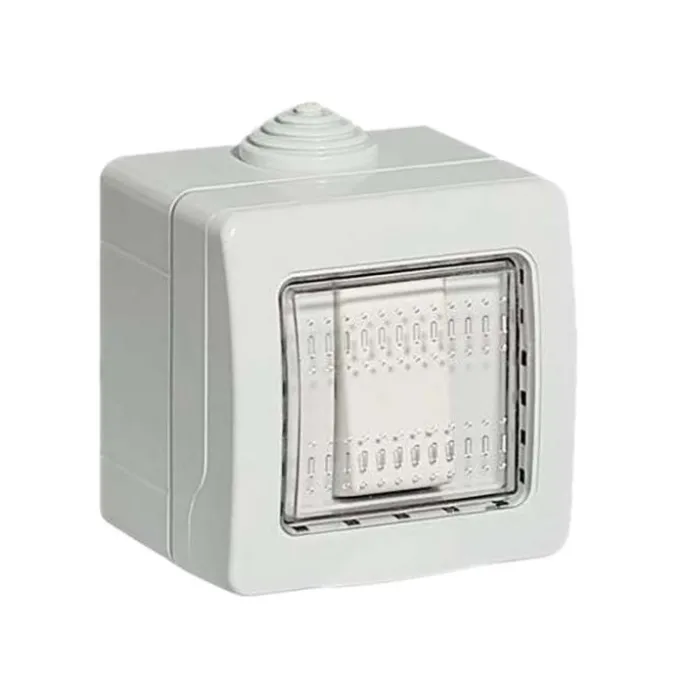 Kit - deviatore in custodia ip55 1 mod