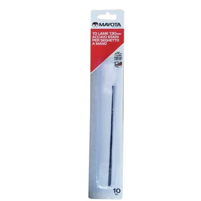Lama ricambio acciaio 65mn seghetto a mano 130mm