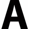 Letterfix Carattere adesivo, h.100 mm, nero