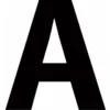 Letterfix Carattere adesivo, h.30 mm, nero