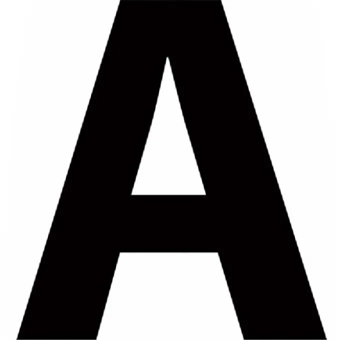 Letterfix Carattere adesivo, h.30 mm, nero