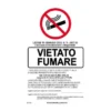Letterfix Targa ecofix vietato fumare20x30