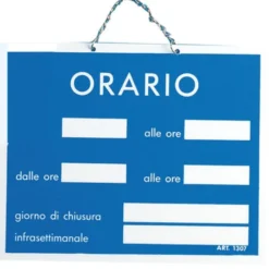 Letterfix Targa v.po orari blu 15x11